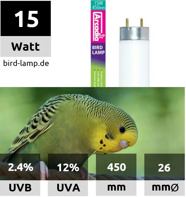 Arcadia Bird Lamp – T8 UV-Leuchtstoffröhre 15W