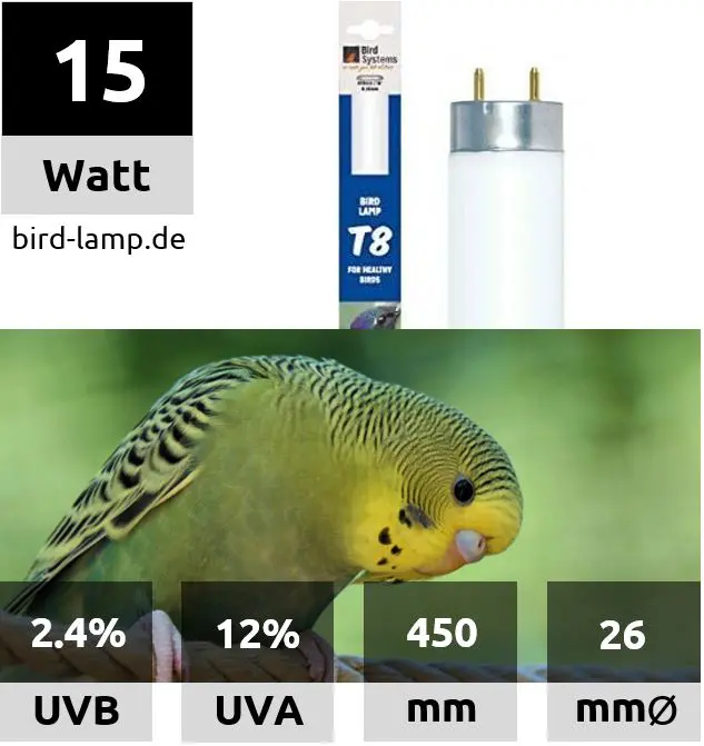 Bird Systems UV-Leuchtstoffröhre 15W